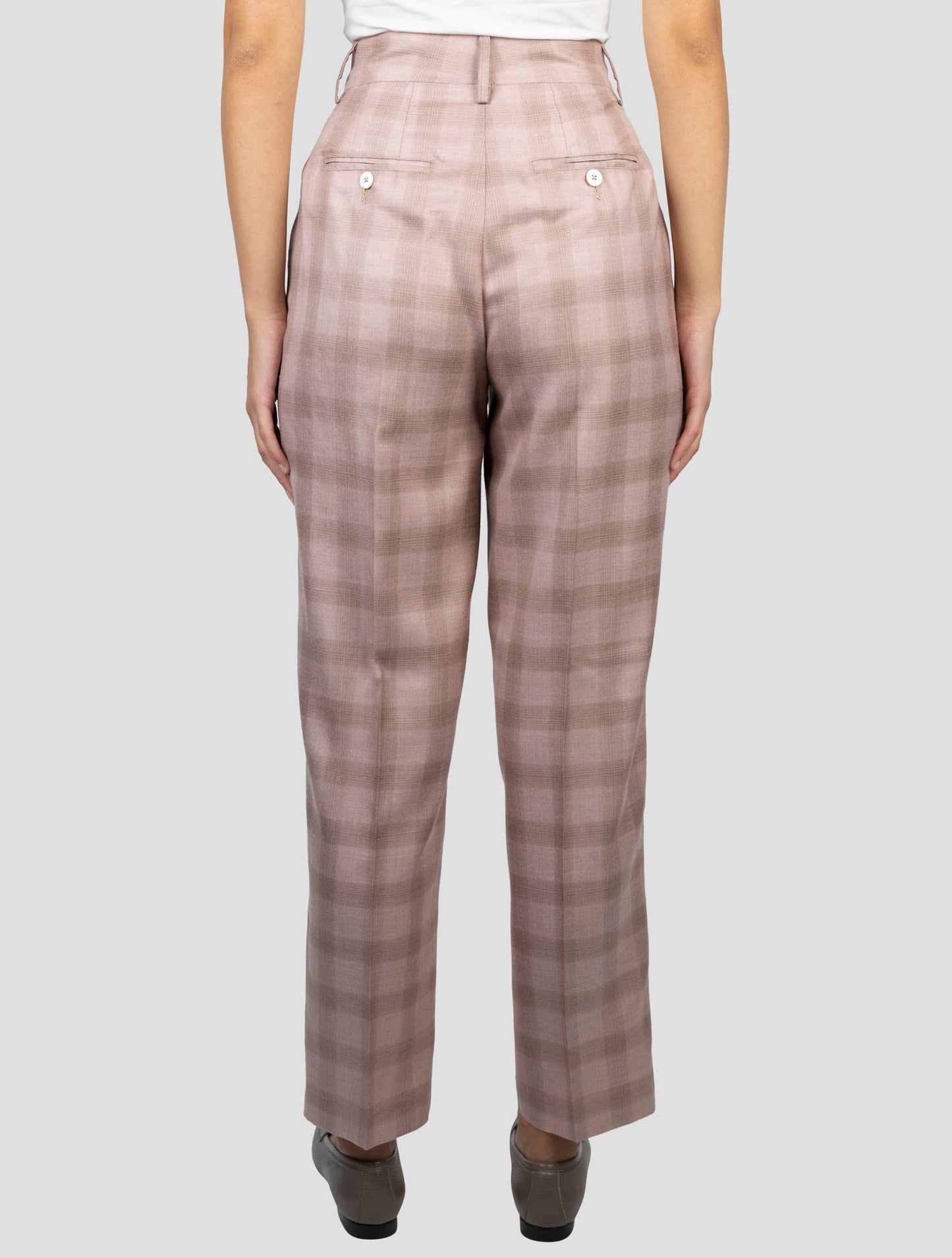 Kiton Pink Cashmere Silk Linen Pants