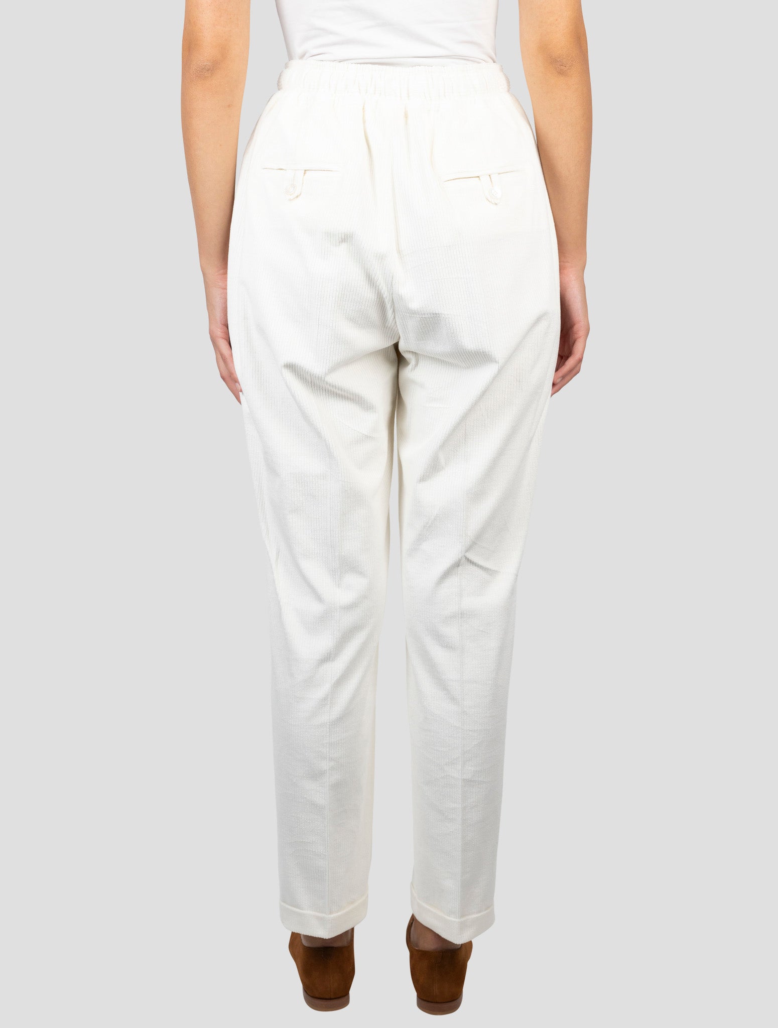 Kiton Beige Cotton Cashmere Ea Velvet Pants