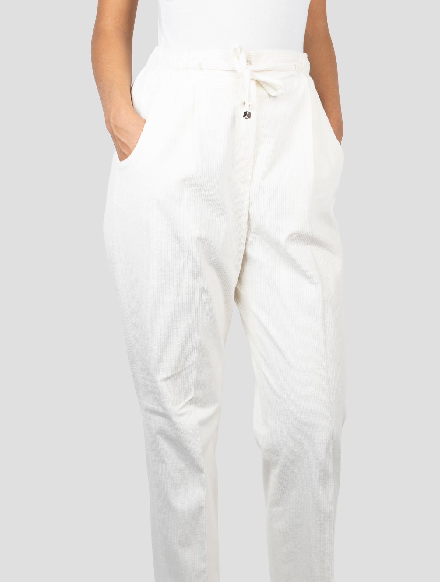 Kiton Beige Cotton Cashmere Ea Velvet Pants