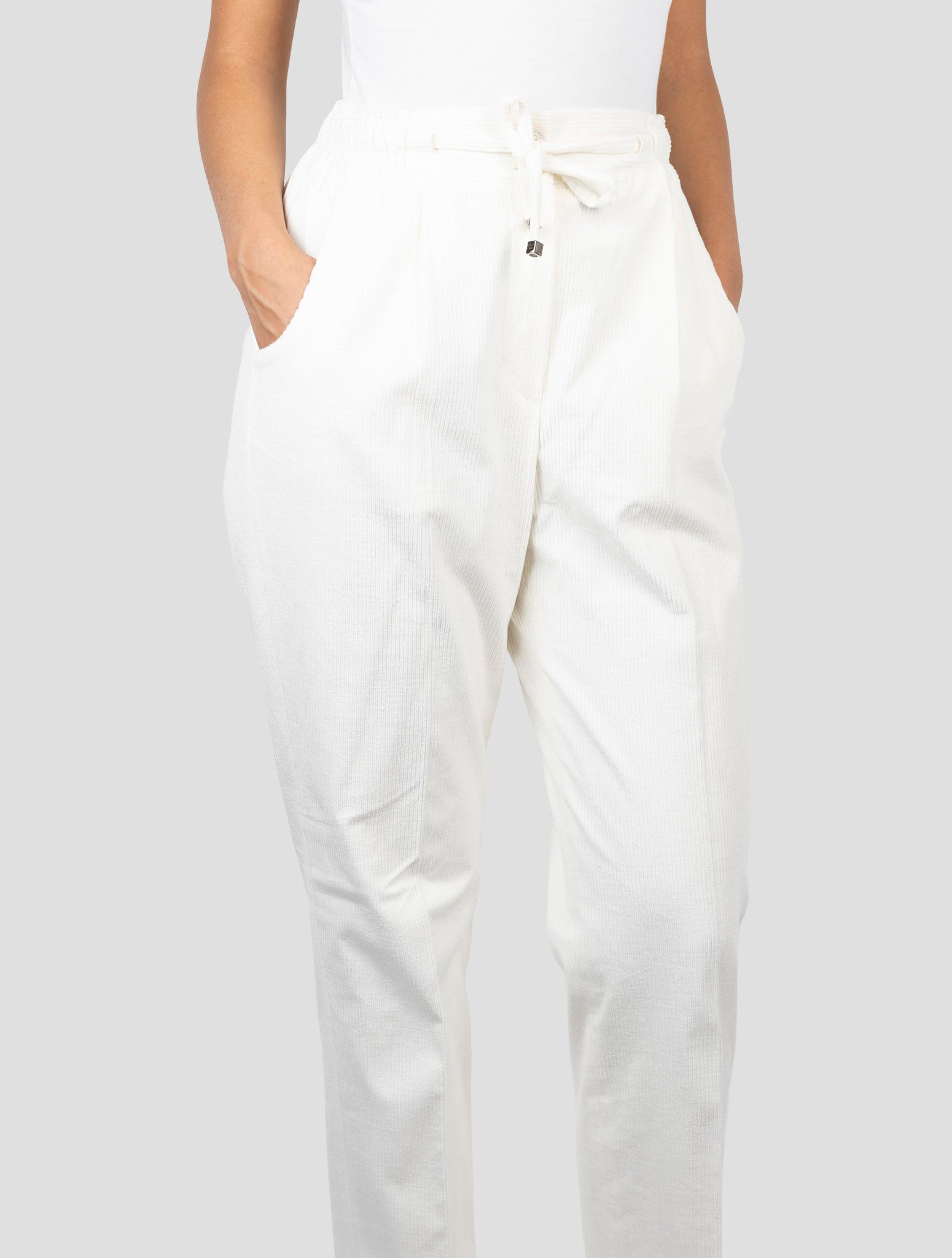 Kiton Beige Cotton Cashmere Ea Velvet Pants
