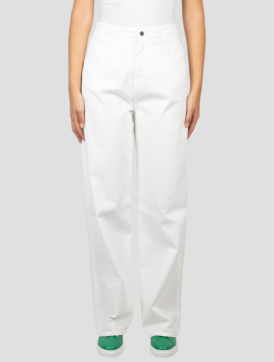 Kiton White Cotton Cashmere Ea Pants