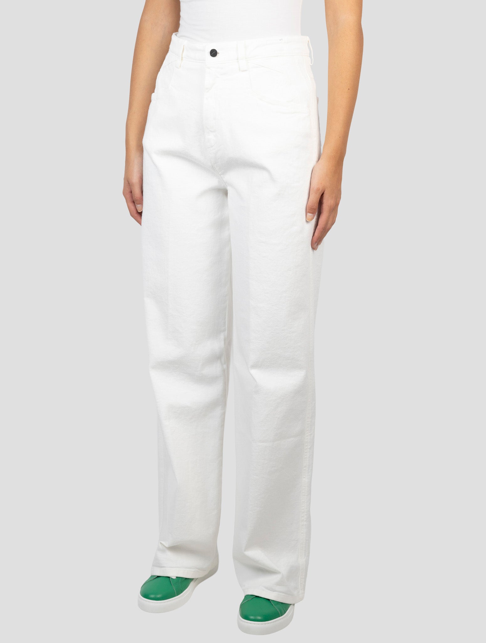 Kiton White Cotton Cashmere Ea Pants