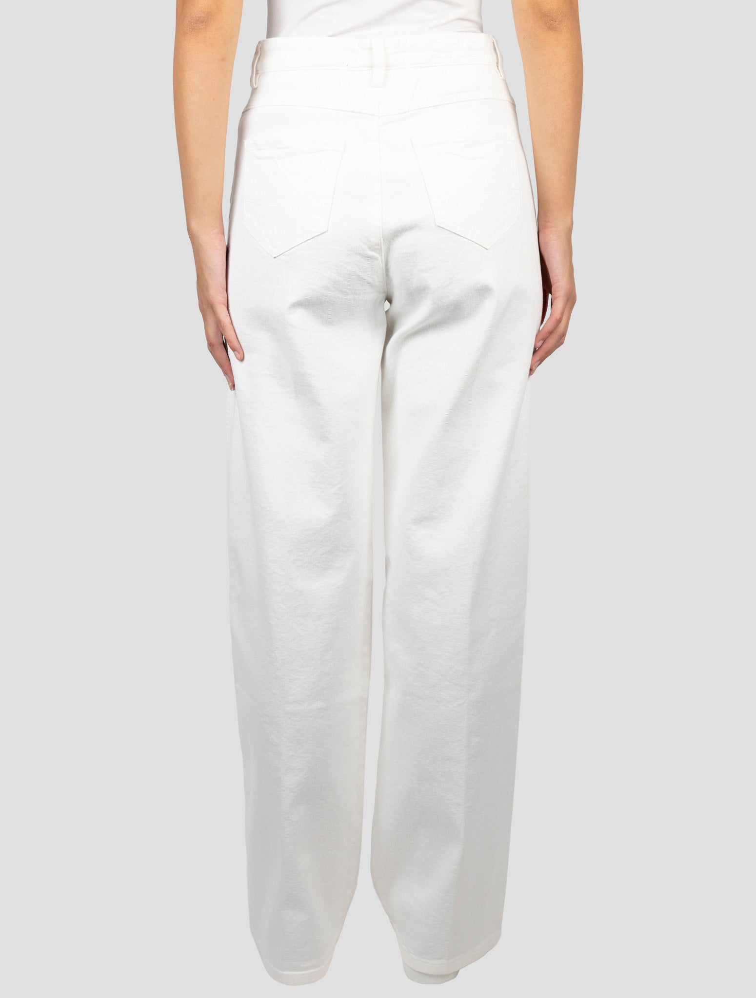 Kiton White Cotton Cashmere Ea Pants