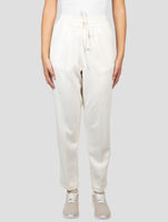 Kiton White Virgin Wool Pants