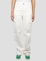 Kiton White Cotton Ea  Cargo Pants
