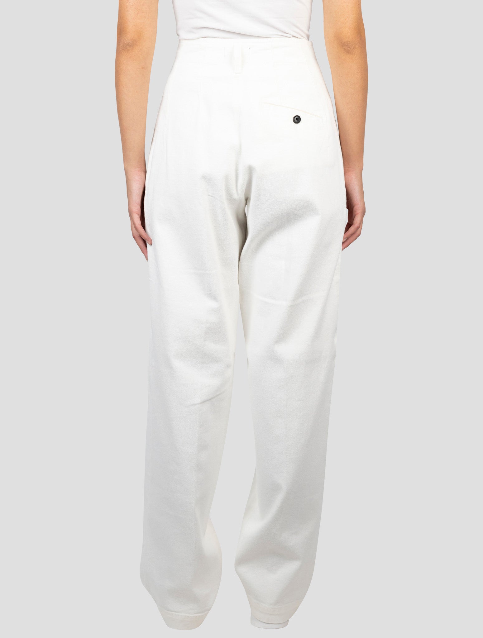 Kiton White Cotton Ea  Pants