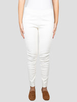 Kiton Beige Leather Pants
