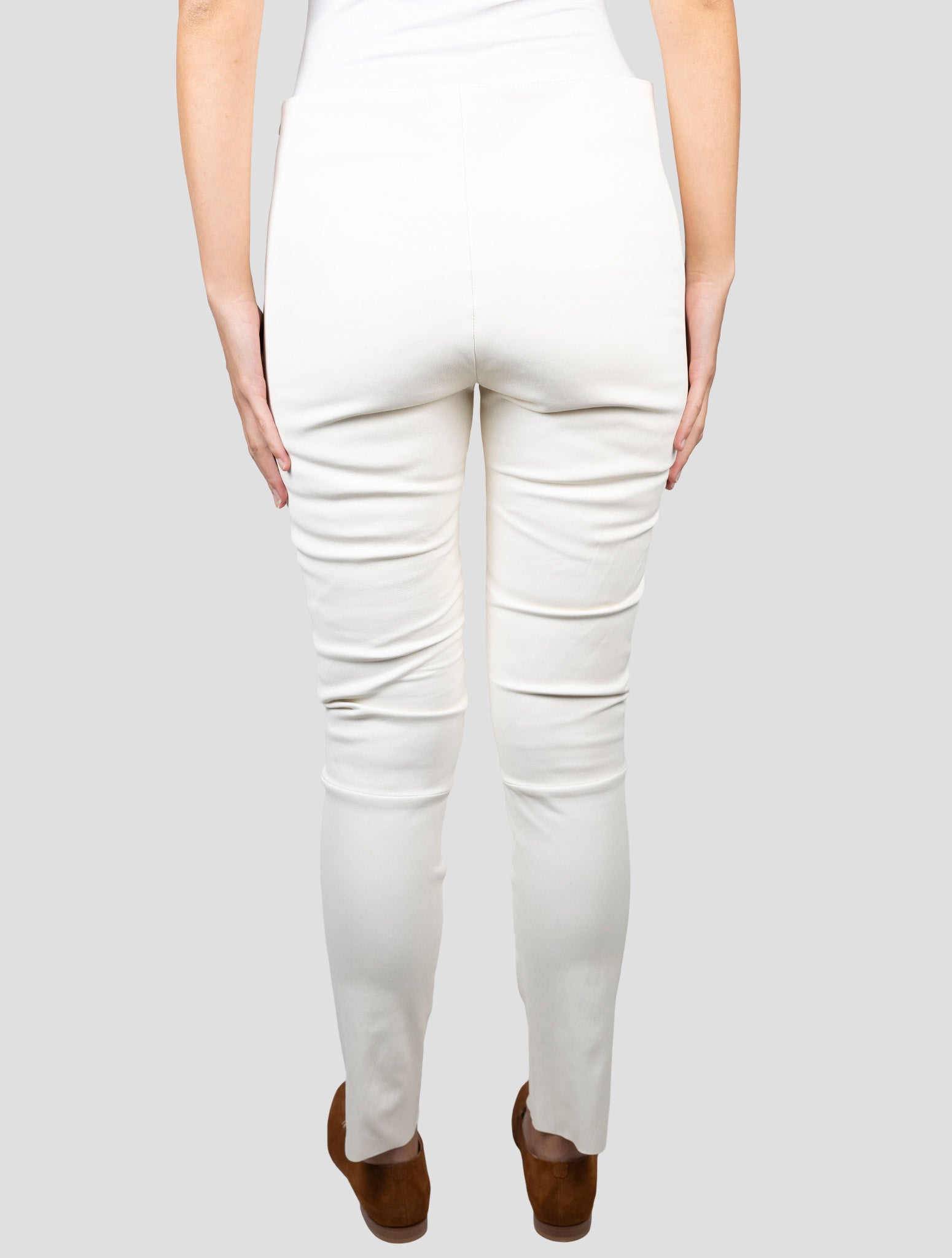 Kiton Beige Leather Pants