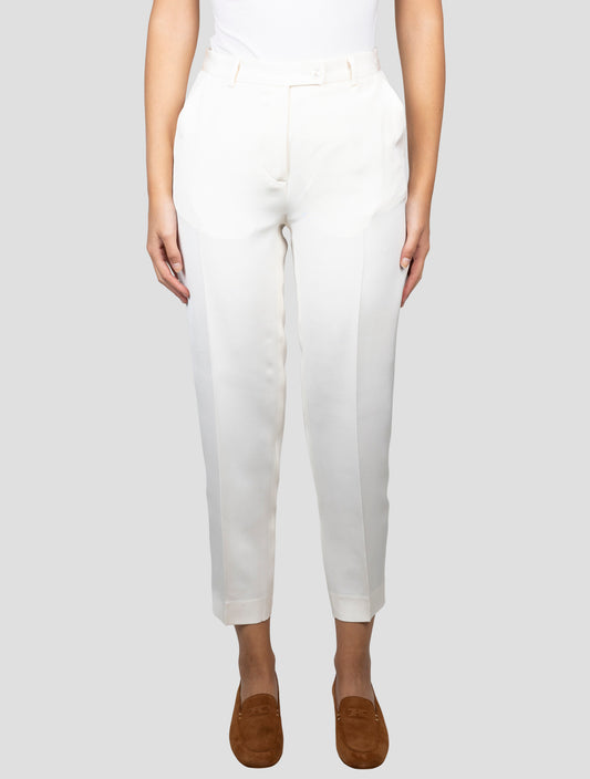 Kiton Beige Silk Pants