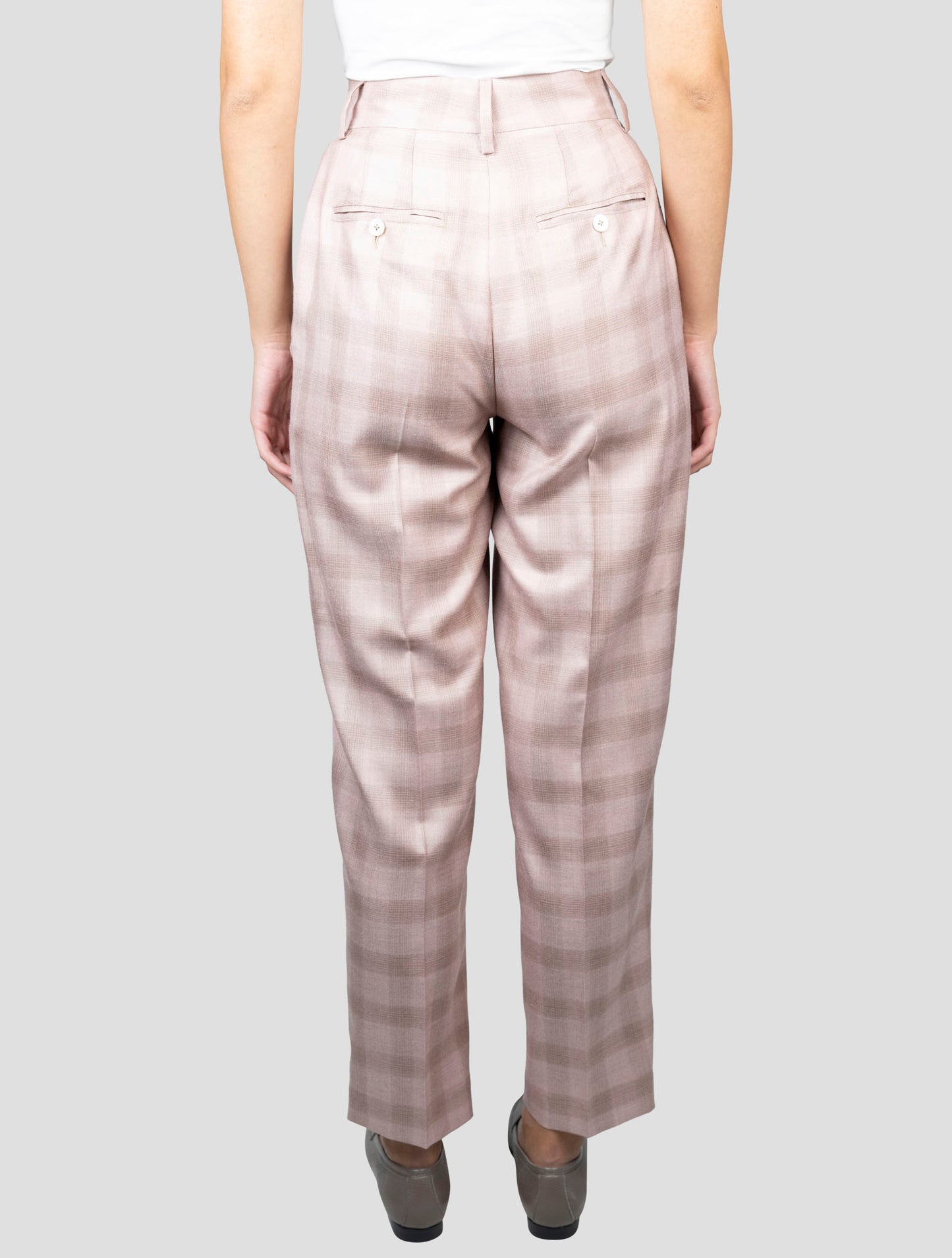Kiton Pink Cashmere Silk Linen Pants