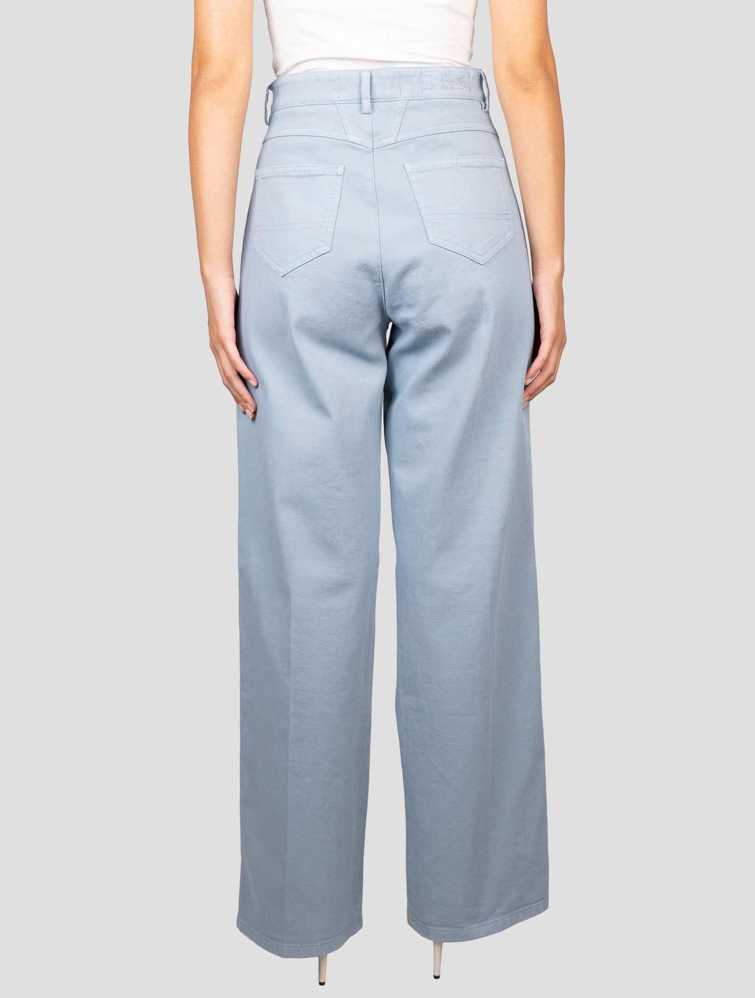 Kiton Light Blue Cotton Ea Pants