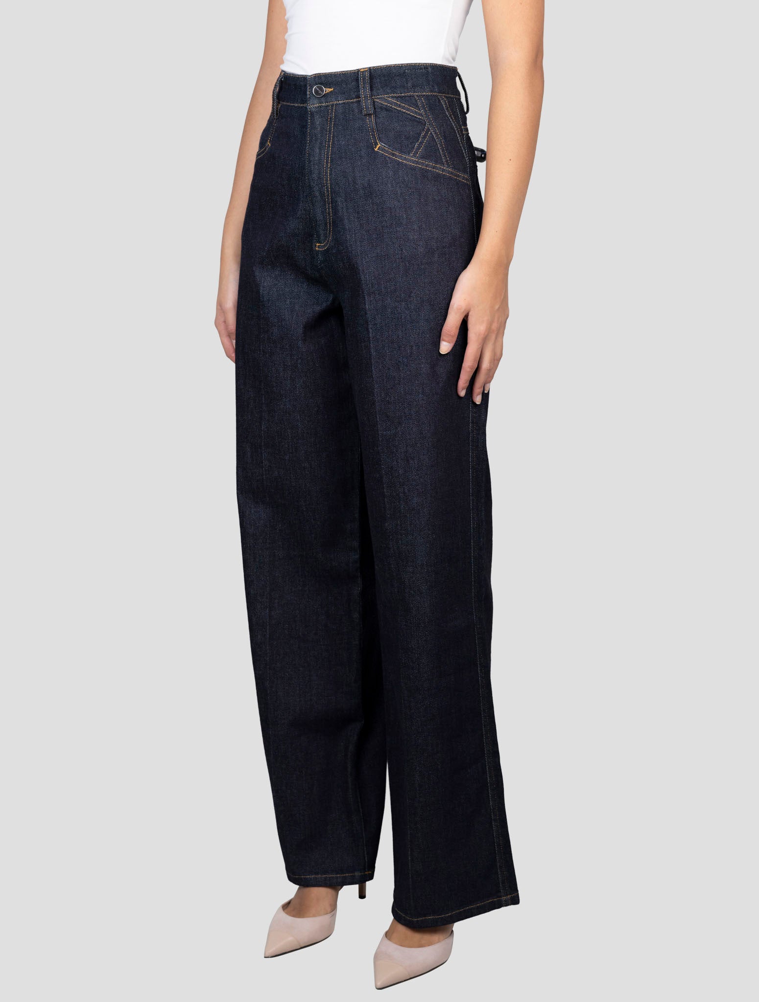Kiton Blue Cotton Cashmere Ea Jeans