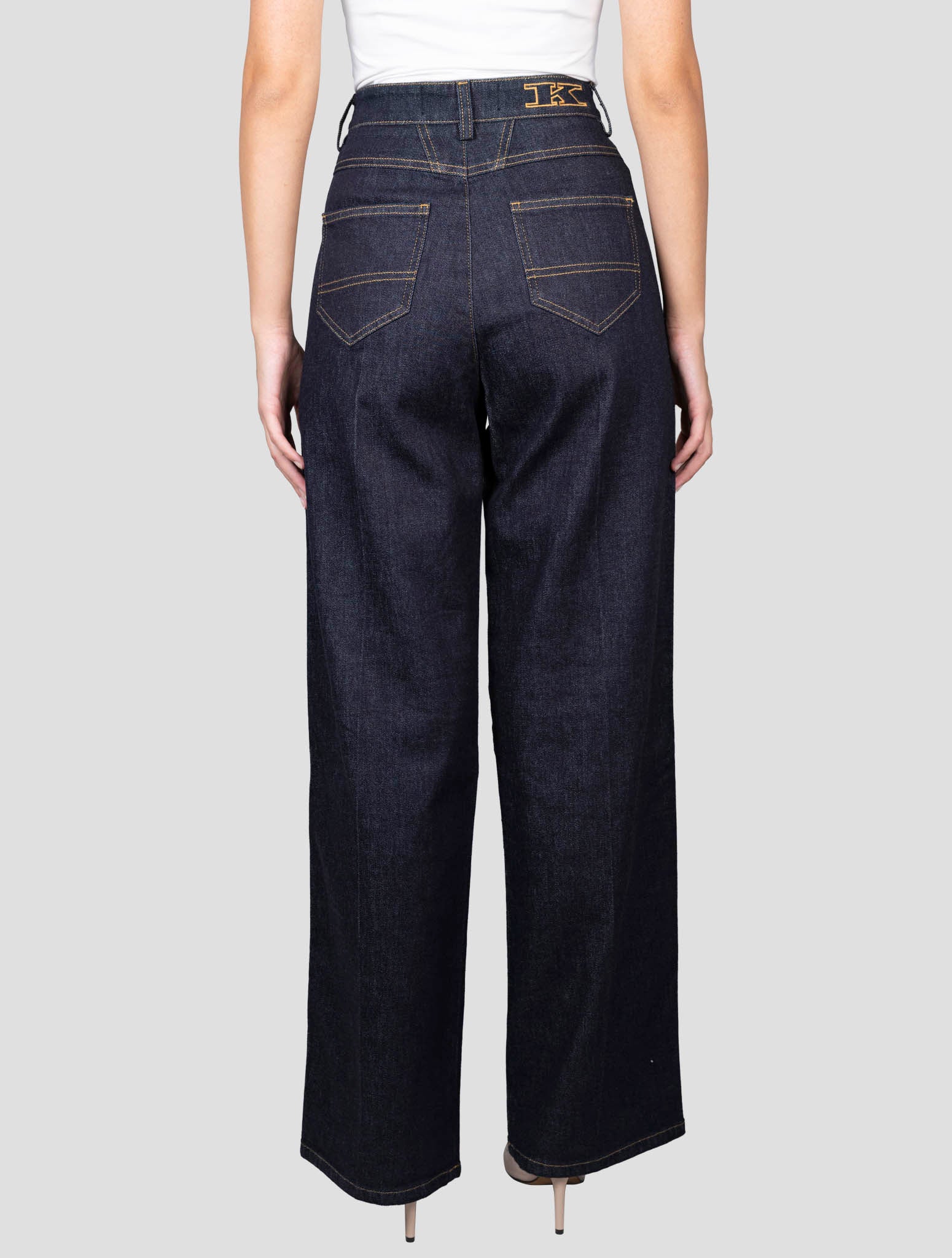 Kiton Blue Cotton Cashmere Ea Jeans