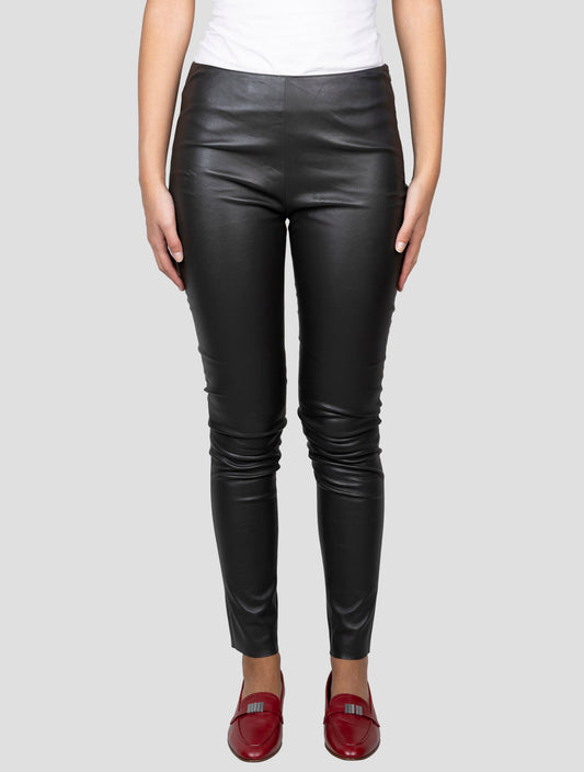 Kiton Dark Gray Leather Pants