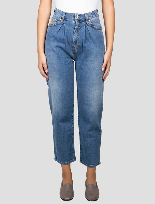 Kiton Blue Cotton Ea Jeans
