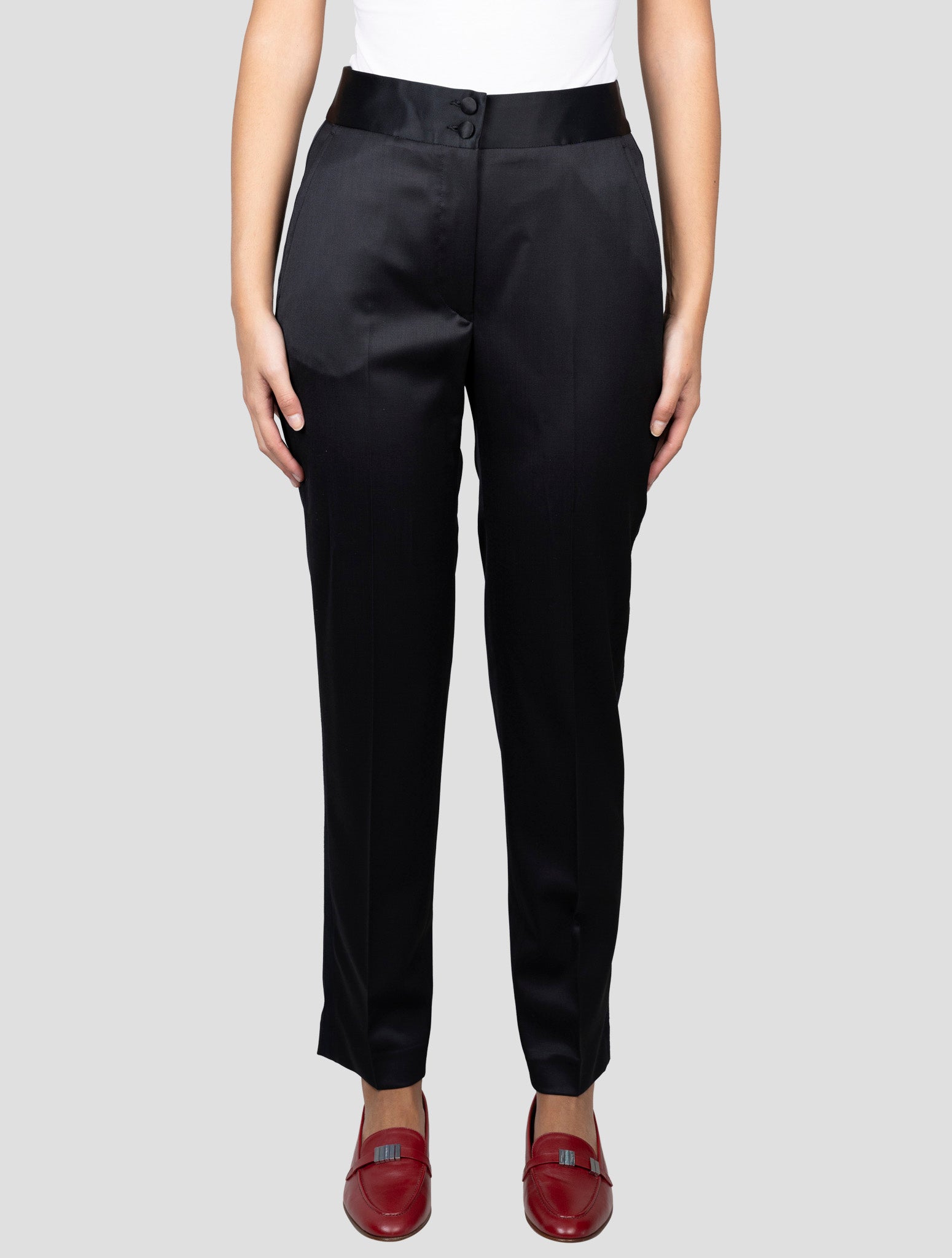 Kiton Black Cotton Ea Pants