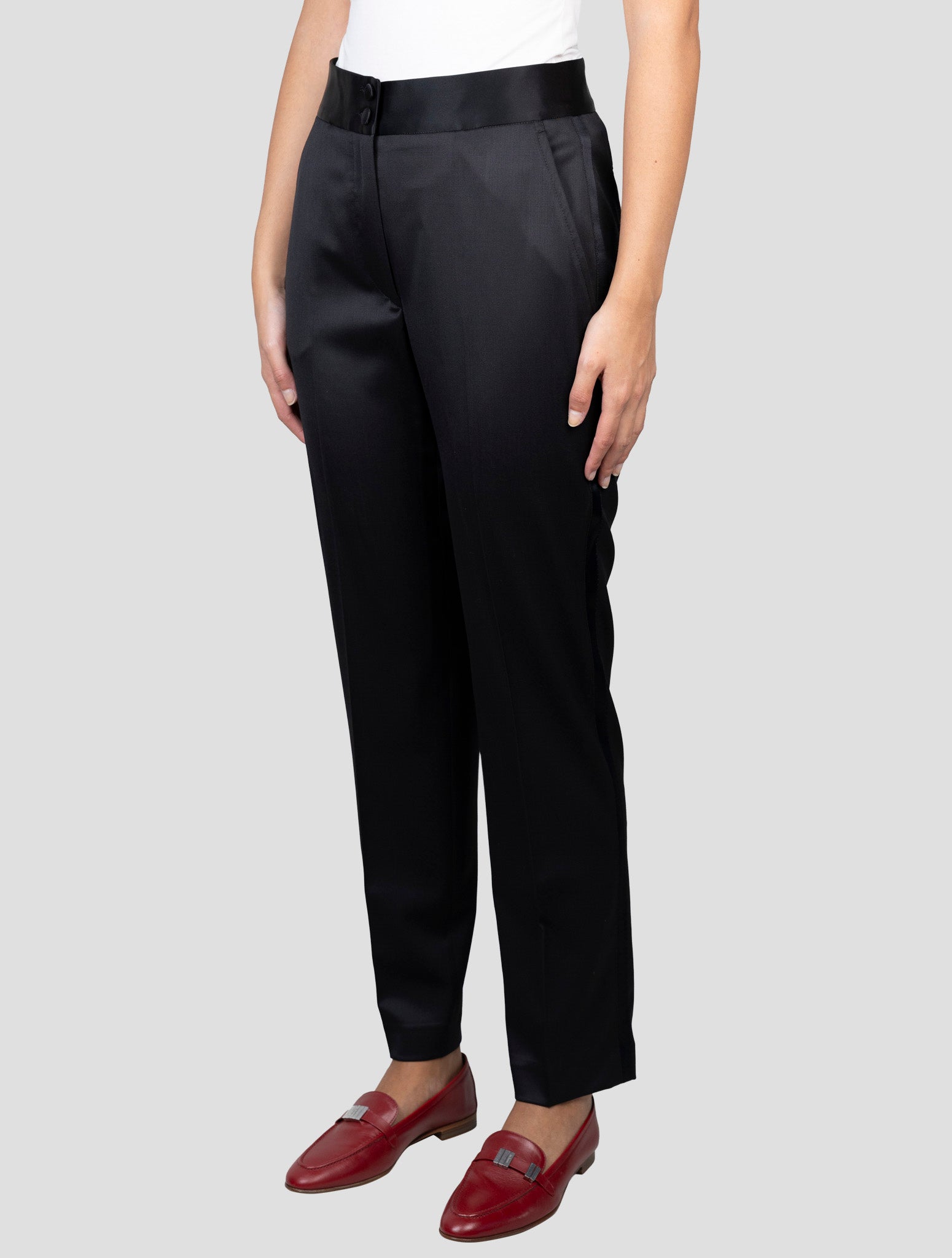 Kiton Black Cotton Ea Pants