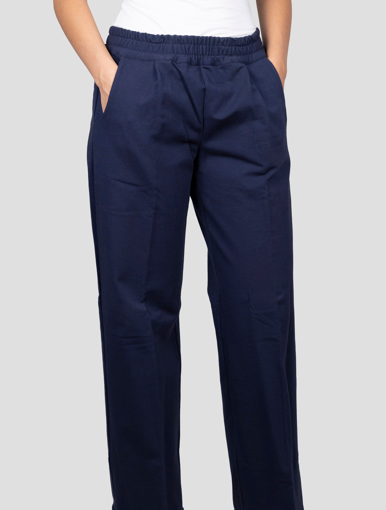 Kiton Blue Cotton Ea Pants