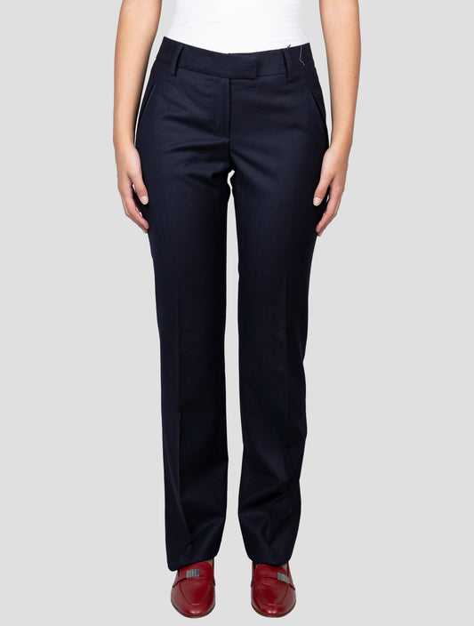 Kiton Blue Wool Pants