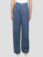 Kiton Blue Cotton Pants