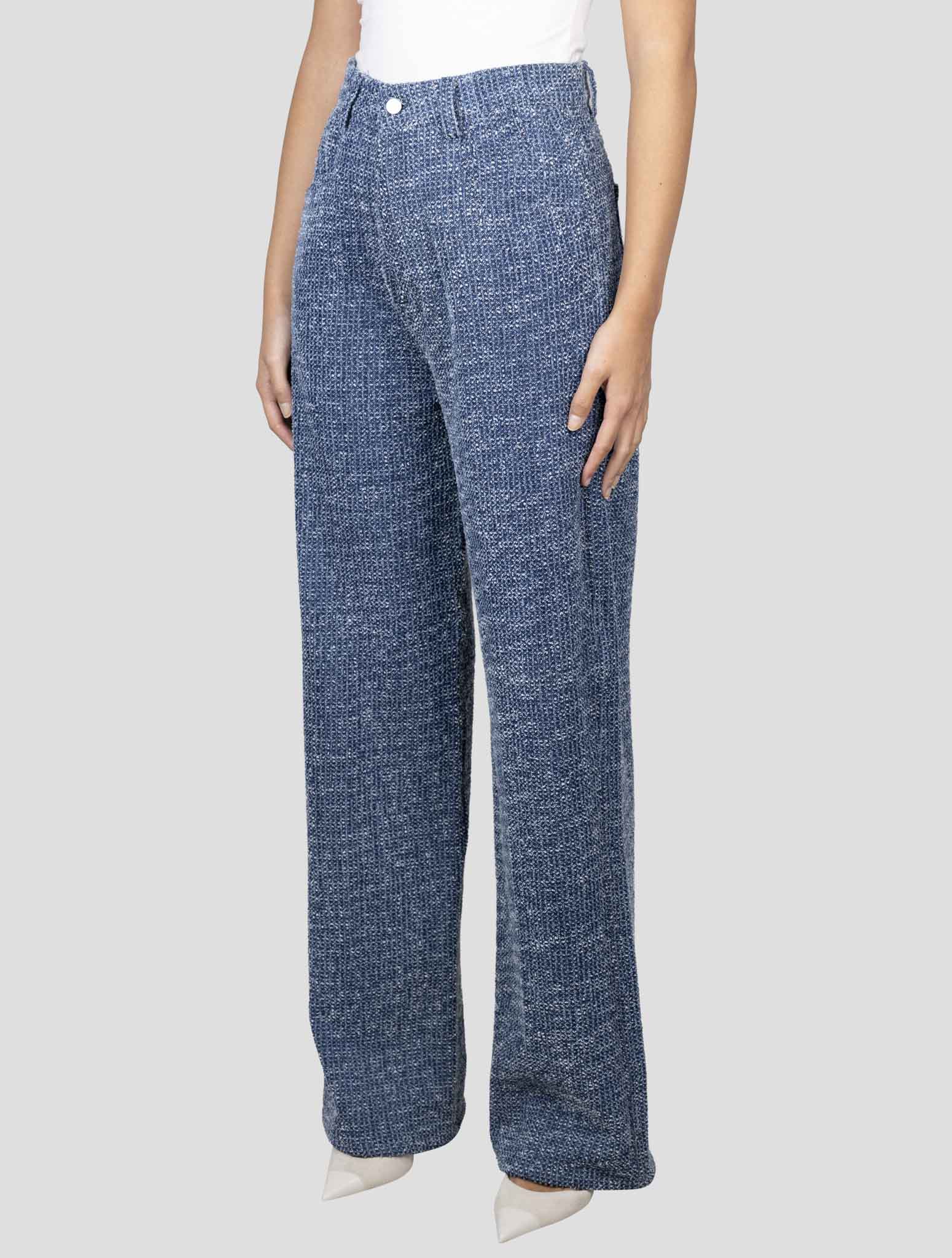 Kiton Blue Cotton Pants