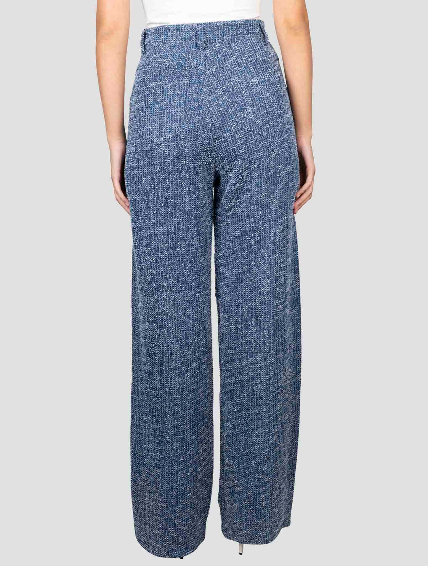 Kiton Blue Cotton Pants