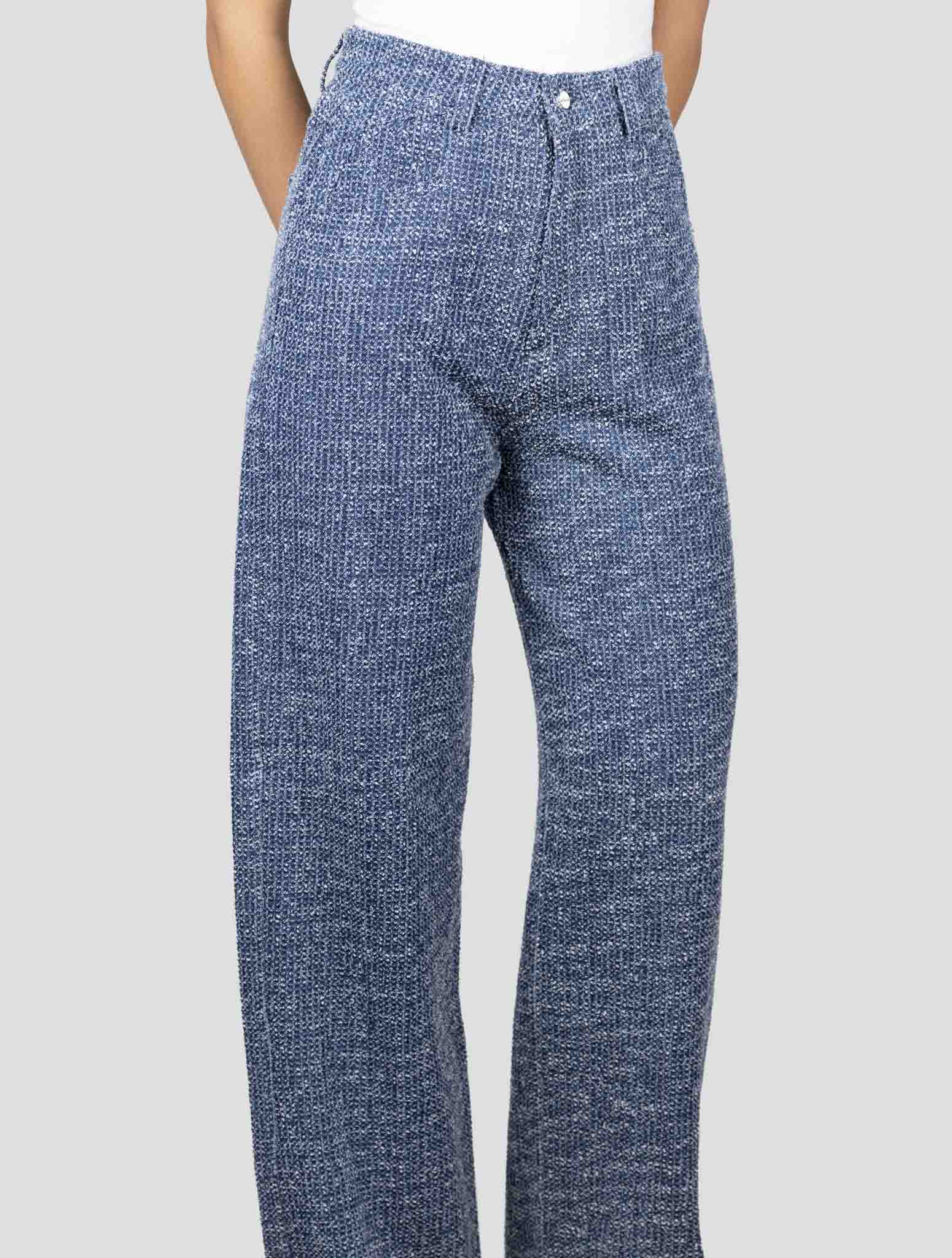 Kiton Blue Cotton Pants