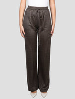 Kiton Gray Linen Pants