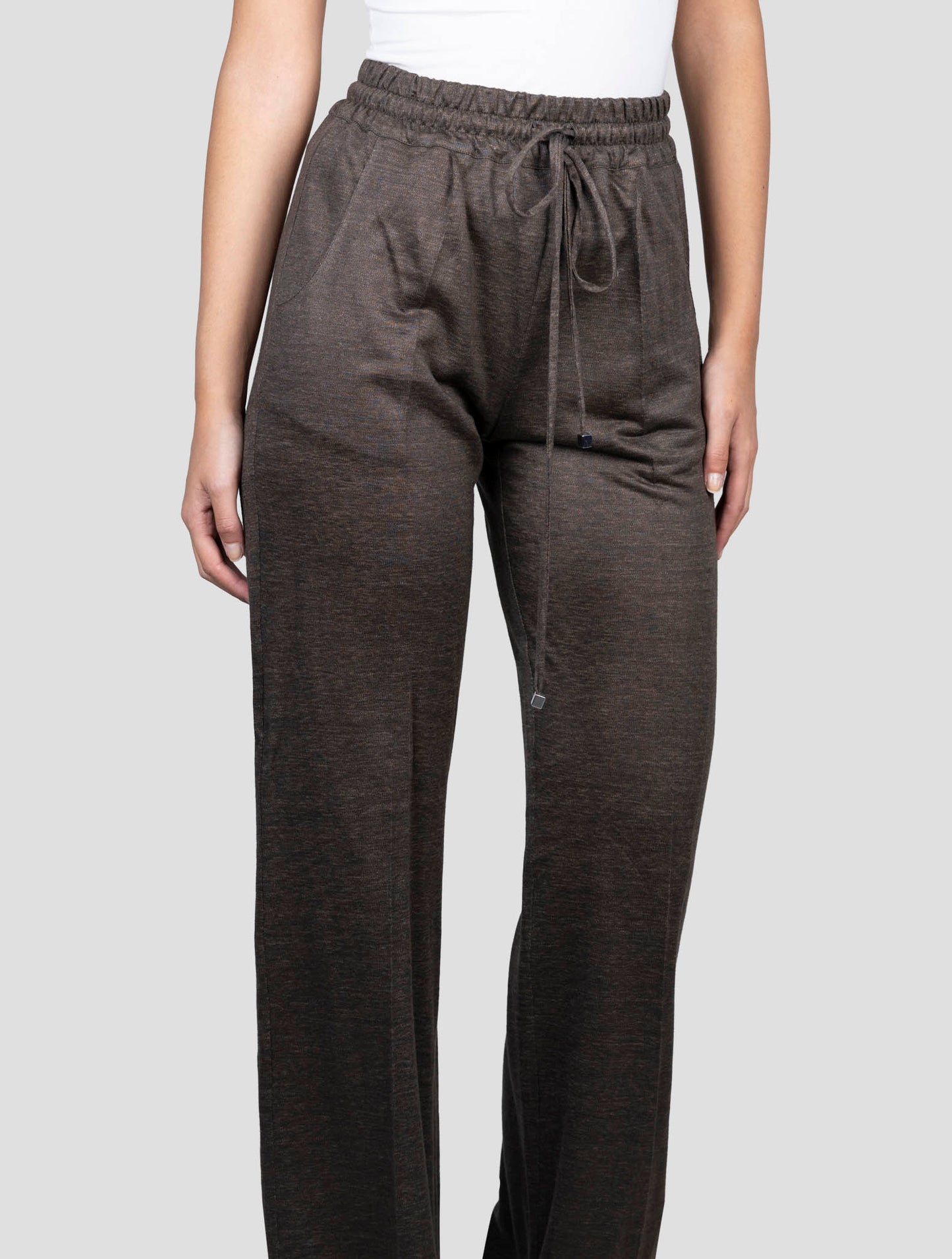 Kiton Gray Linen Pants