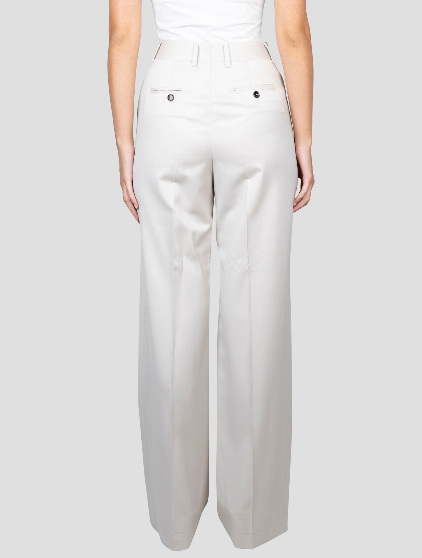 Kiton Beige Virgin Wool Pants