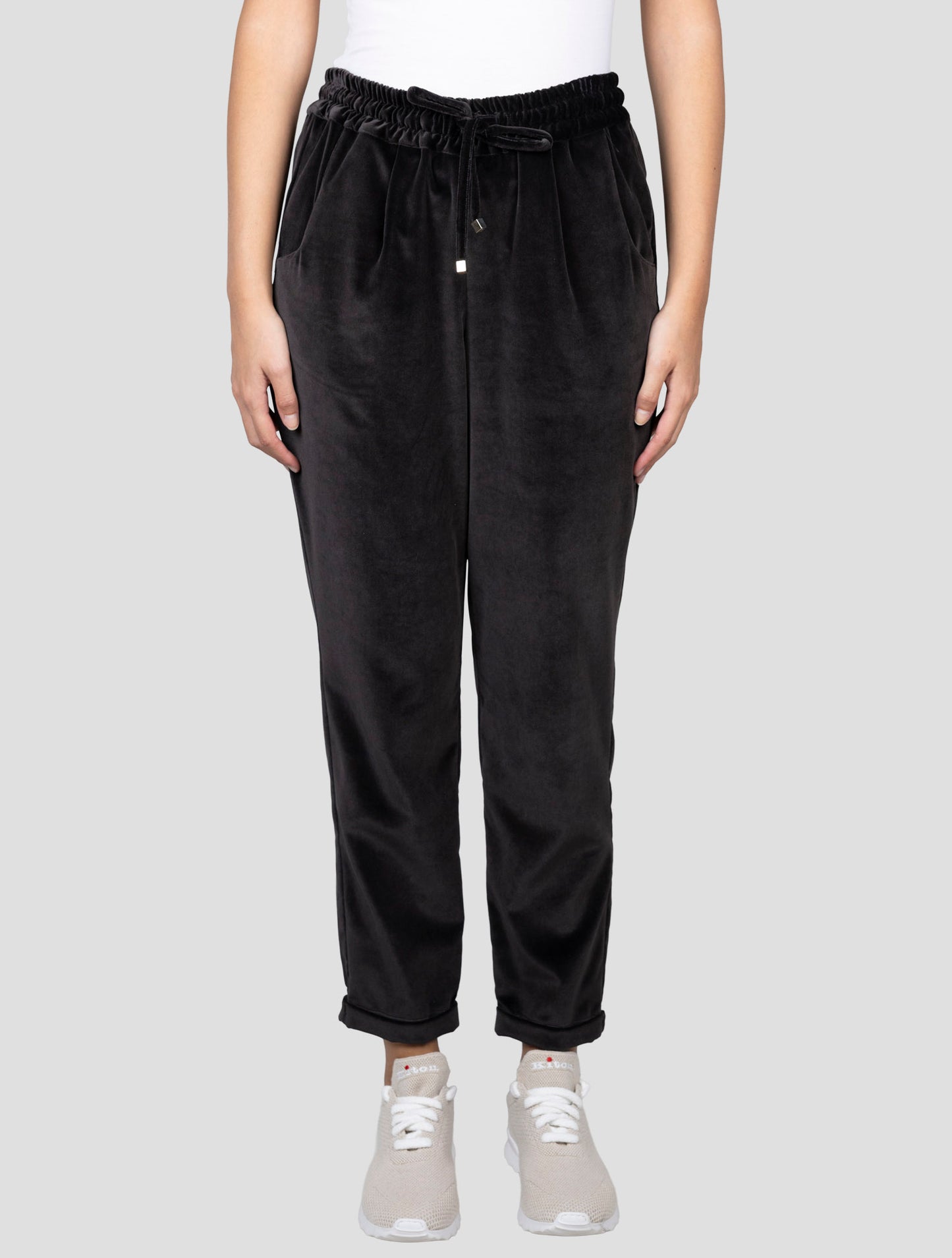 Kiton Brown Cotton Silk Velvet Pants
