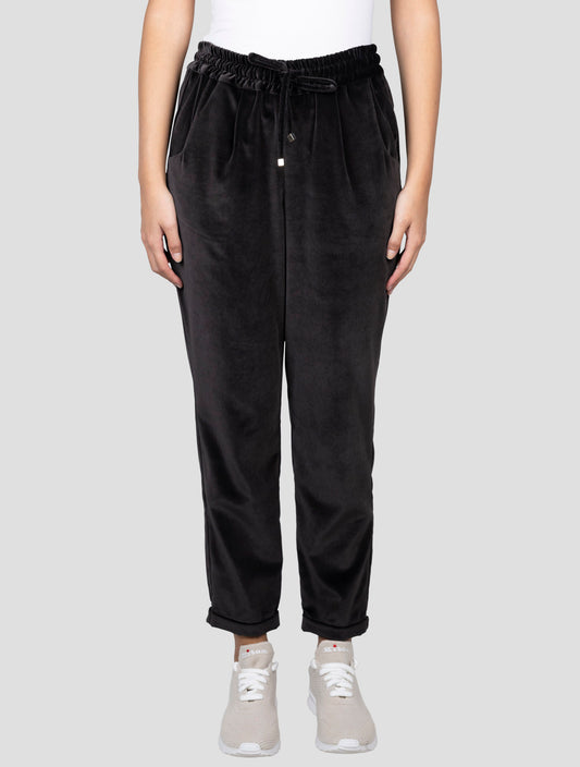 Kiton Brown Cotton Silk Velvet Pants