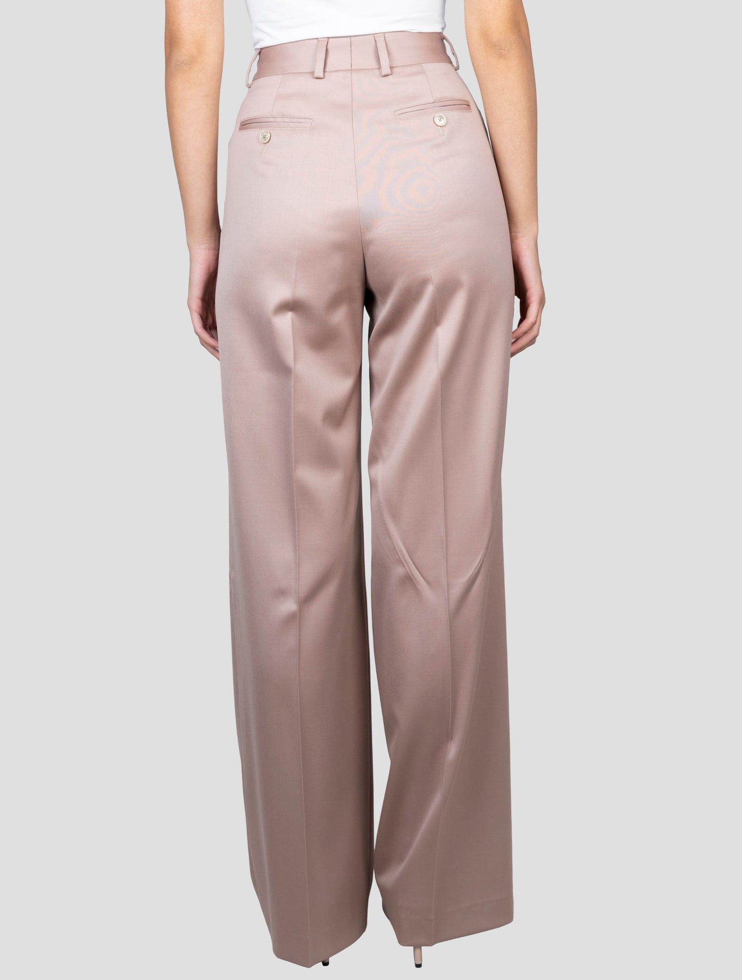 Kiton Pink Virgin Wool Ea Pants