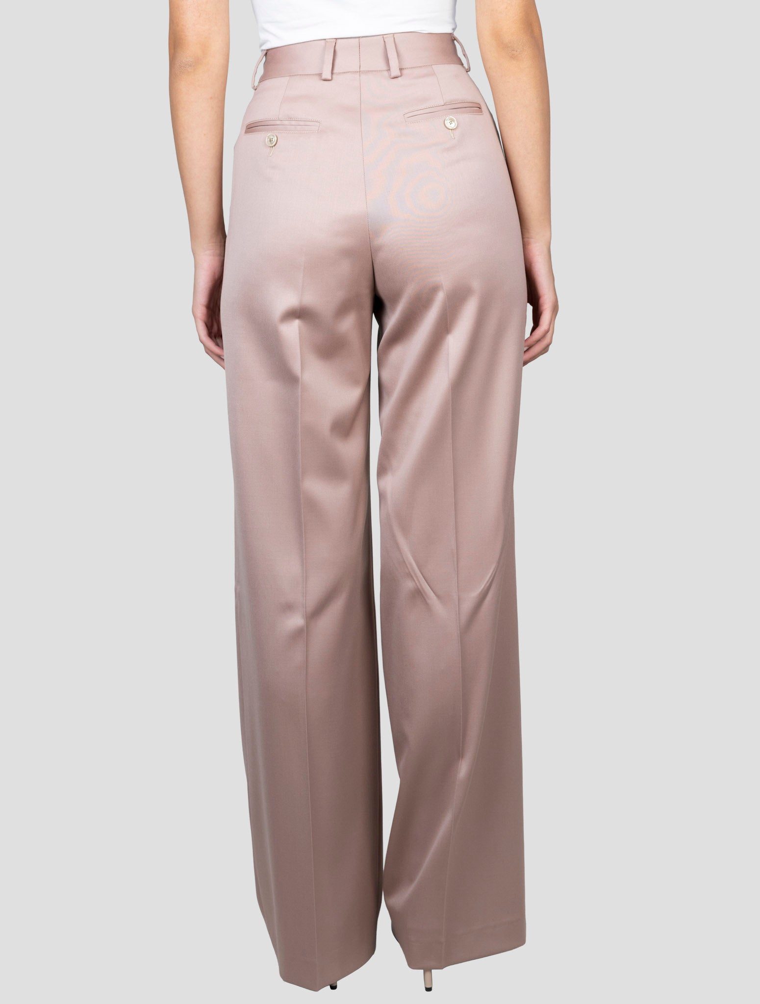 Kiton Pink Virgin Wool Ea Pants