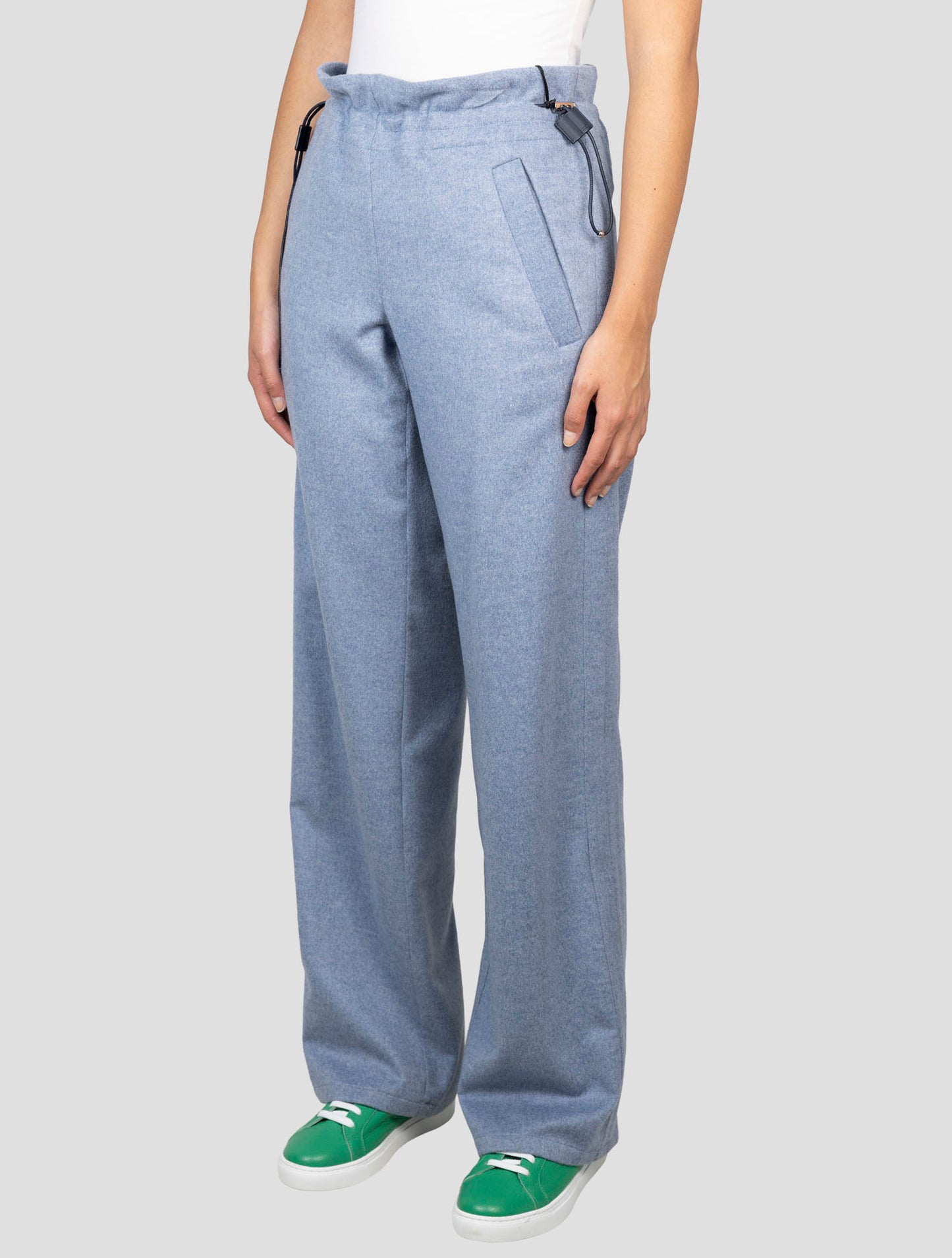 Kiton Gray Cashmere Pants