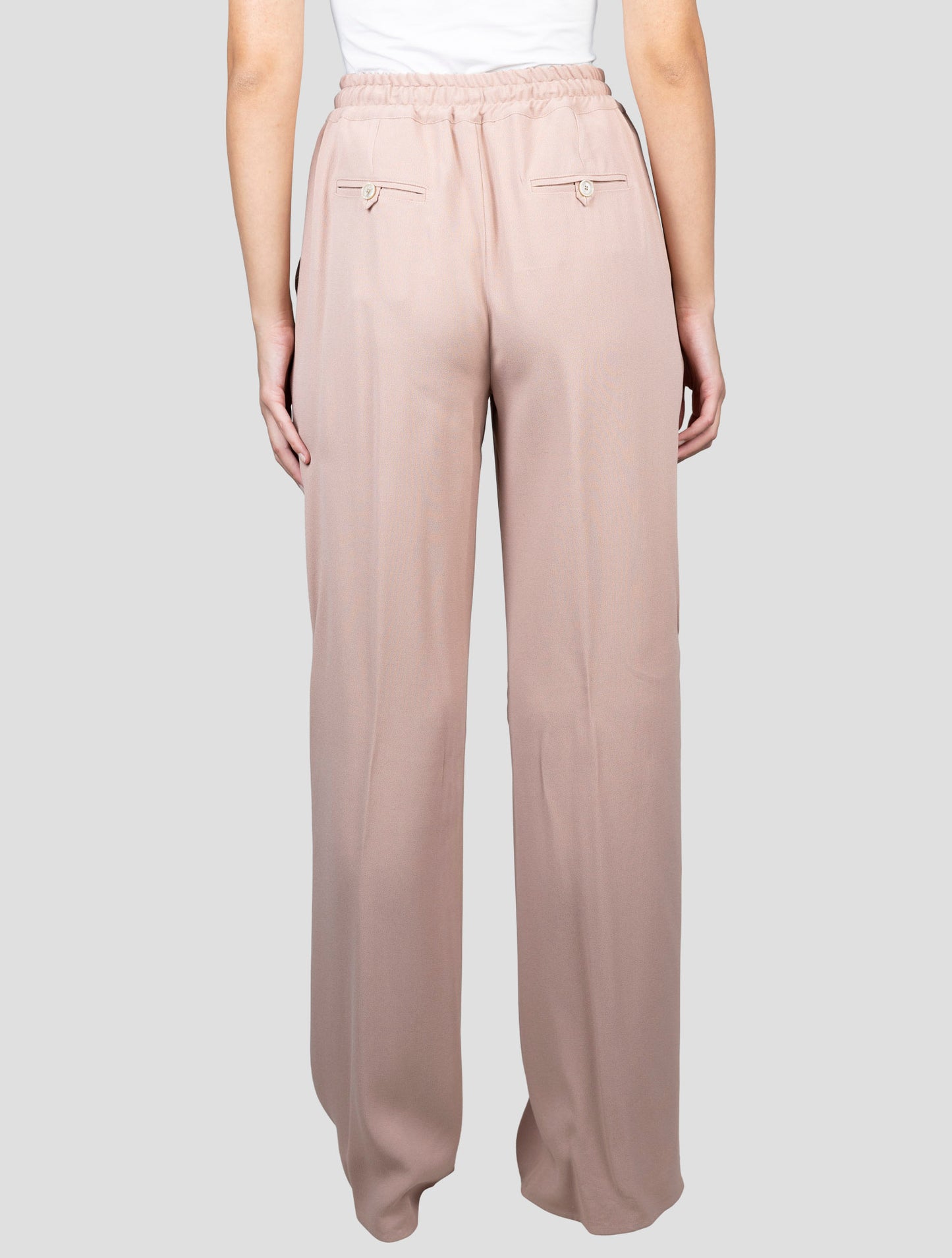 Kiton Pink Acetate Viscose Pants
