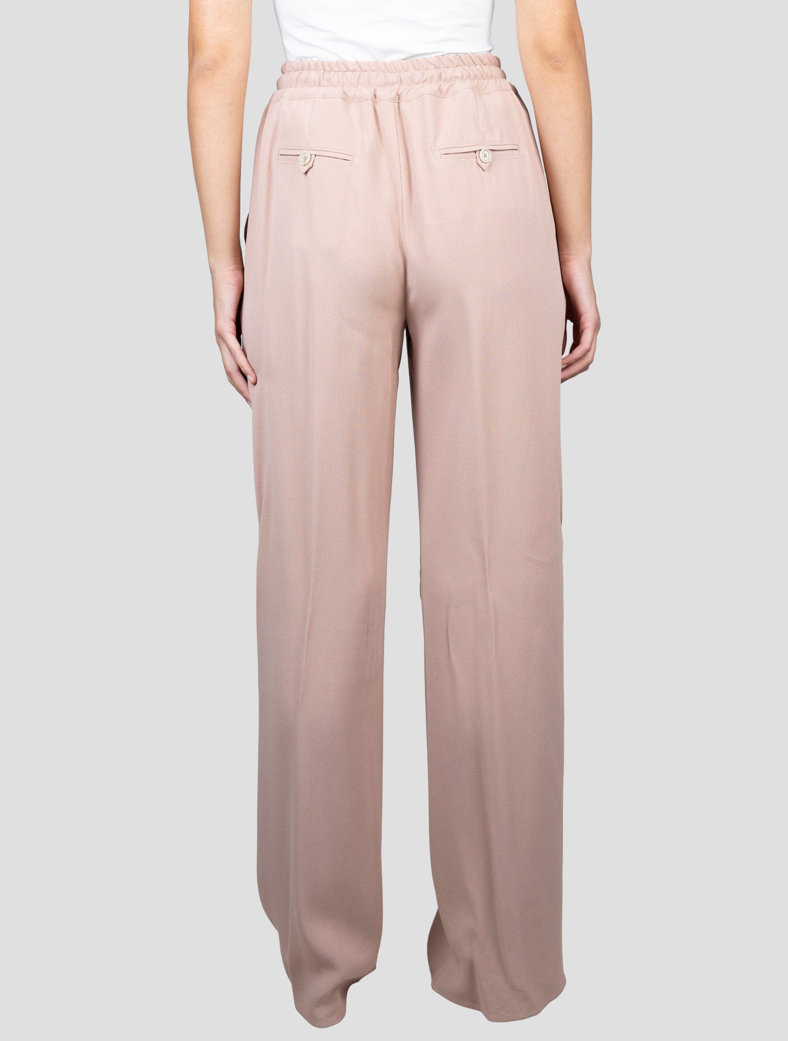 Kiton Pink Acetate Viscose Pants