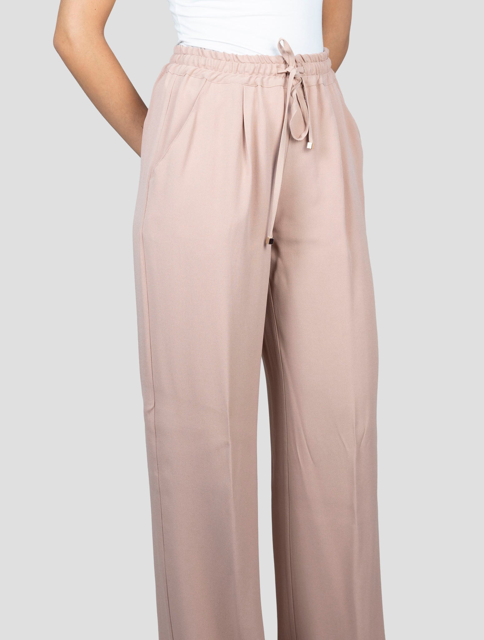 Kiton Pink Acetate Viscose Pants