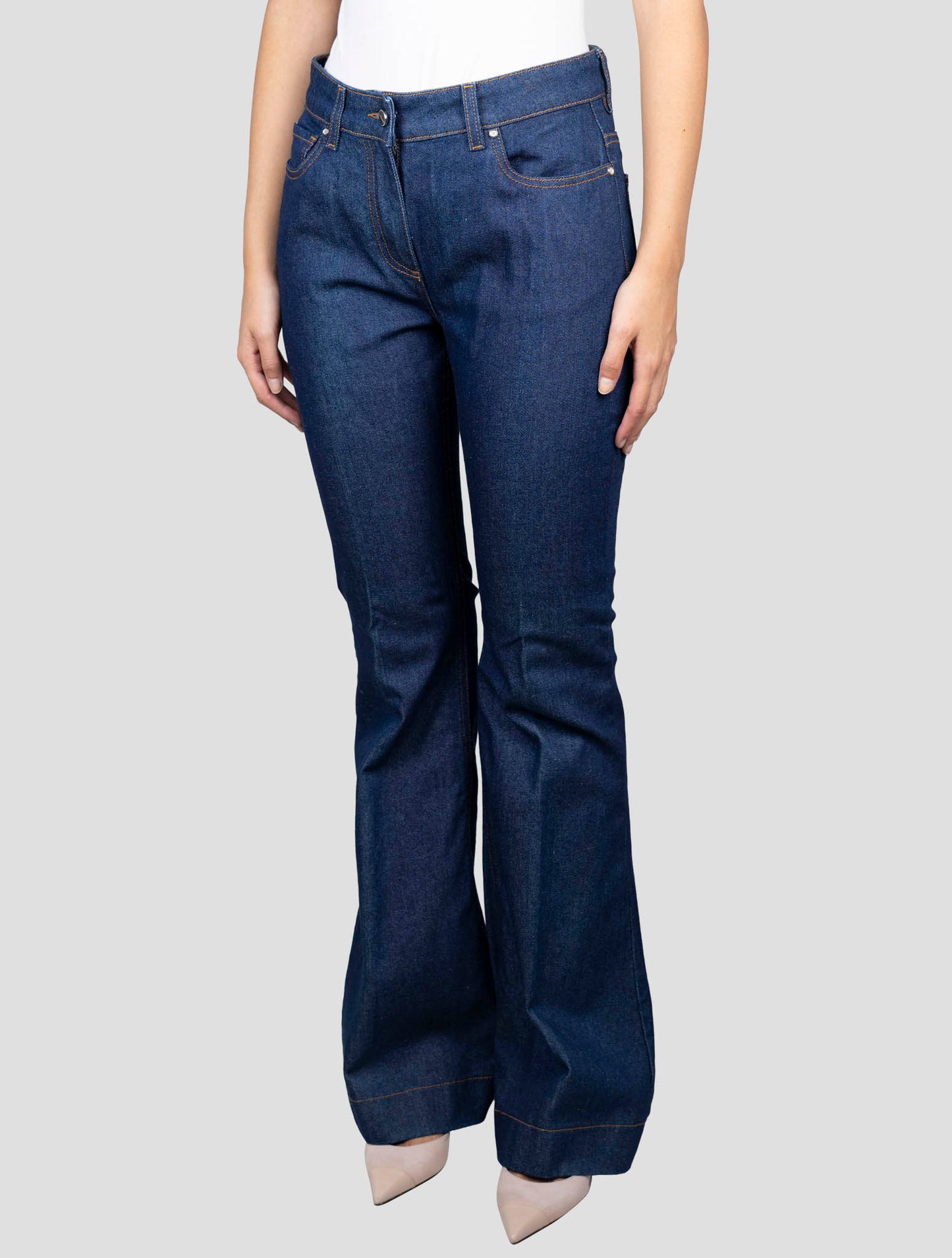 Kiton Blue Cotton Ea Jeans