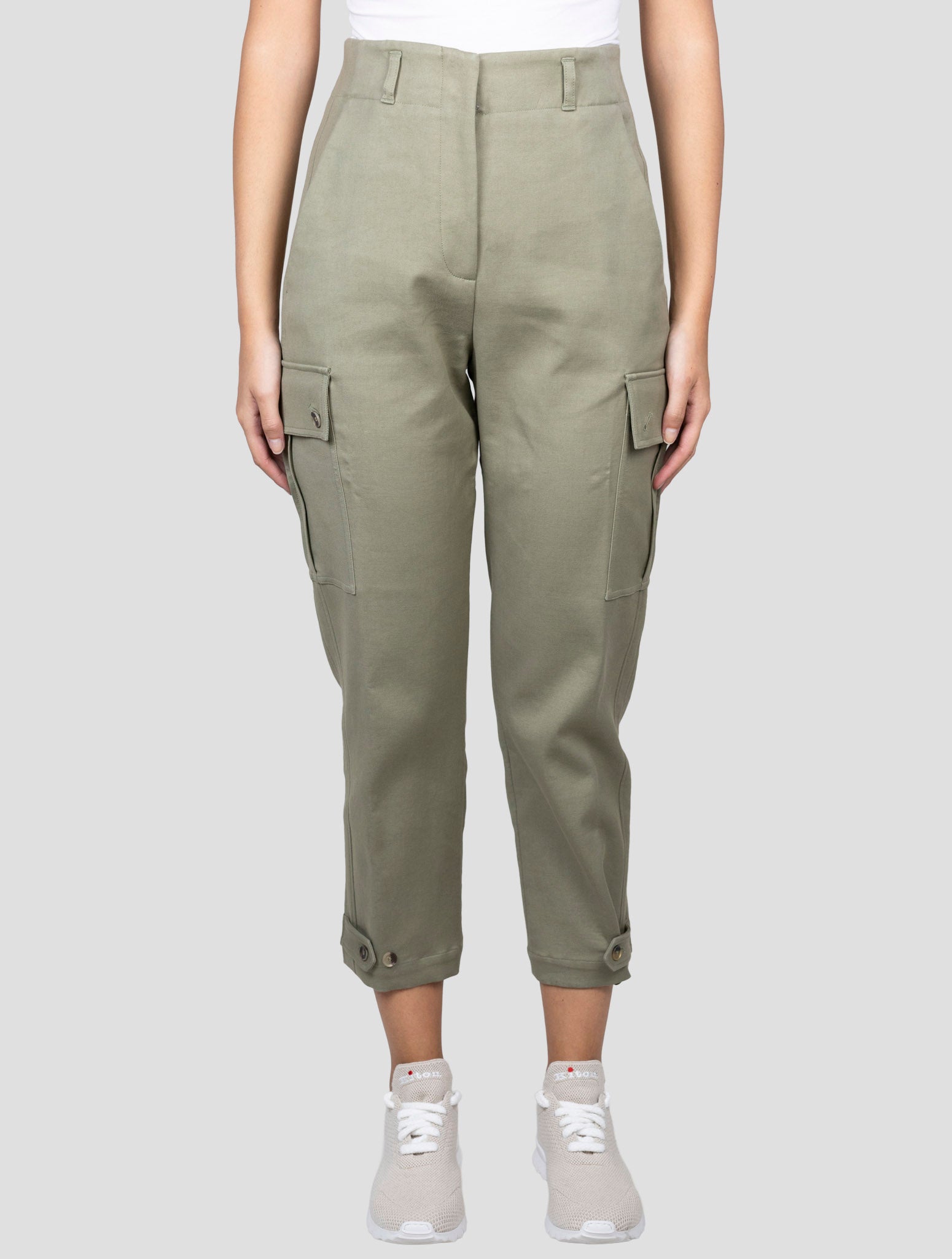 Kiton Green Cotton Ea Cargo Pants
