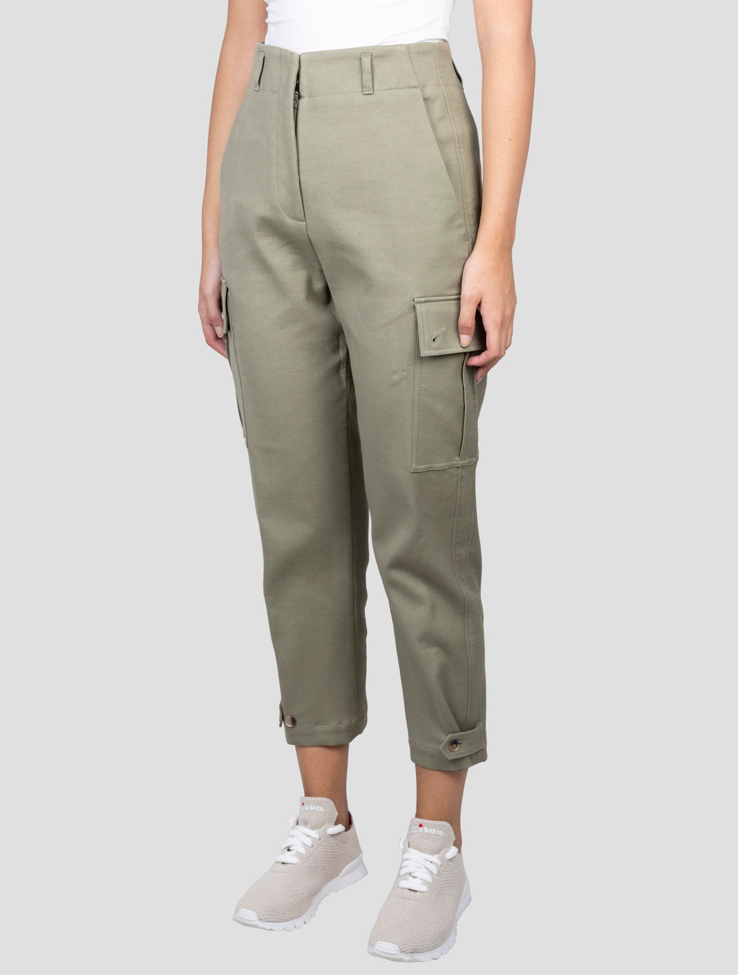 Kiton Green Cotton Ea Cargo Pants