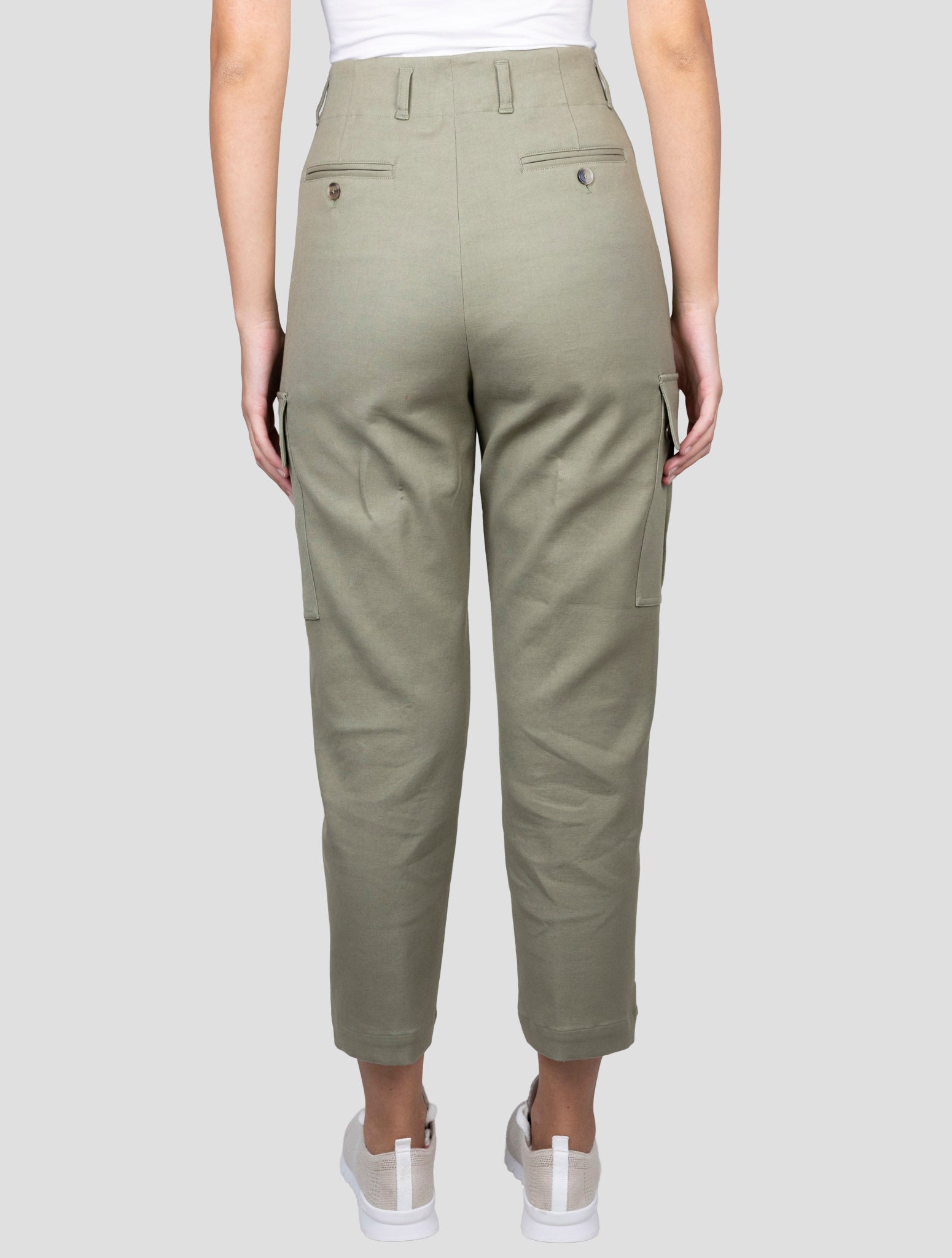 Kiton Green Cotton Ea Cargo Pants