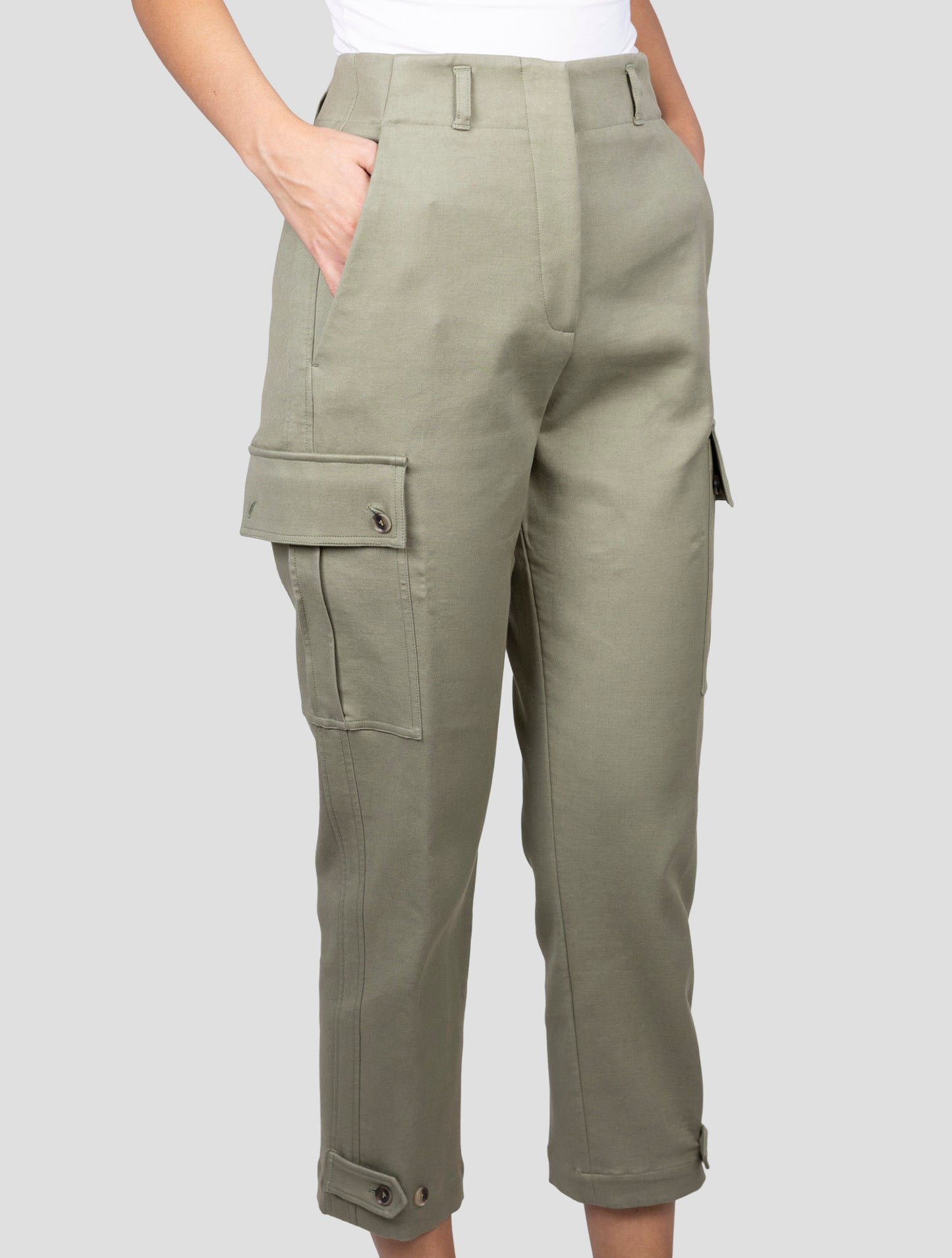 Kiton Green Cotton Ea Cargo Pants
