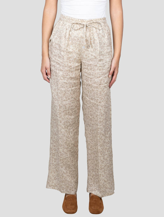 Kiton Beige Linen Pants