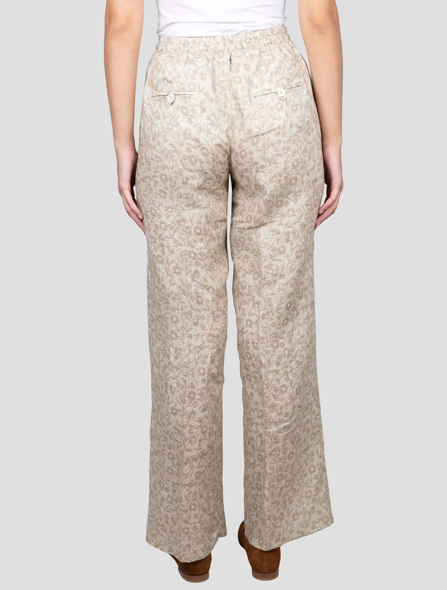 Kiton Beige Linen Pants
