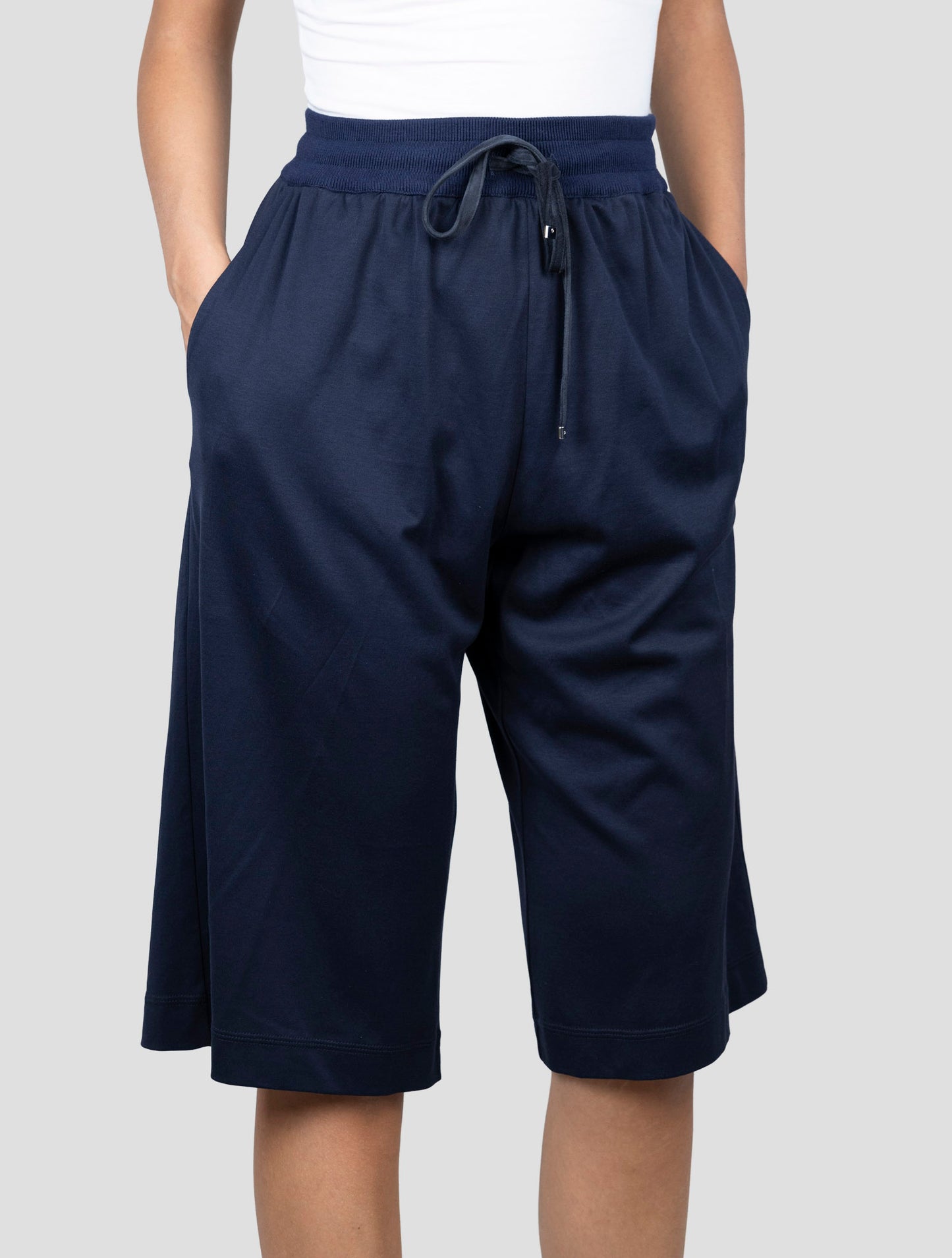 Kiton Blue Cotton Short Pants
