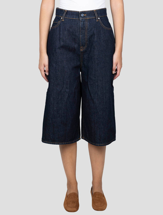 Kiton Blue Cotton Short Pants