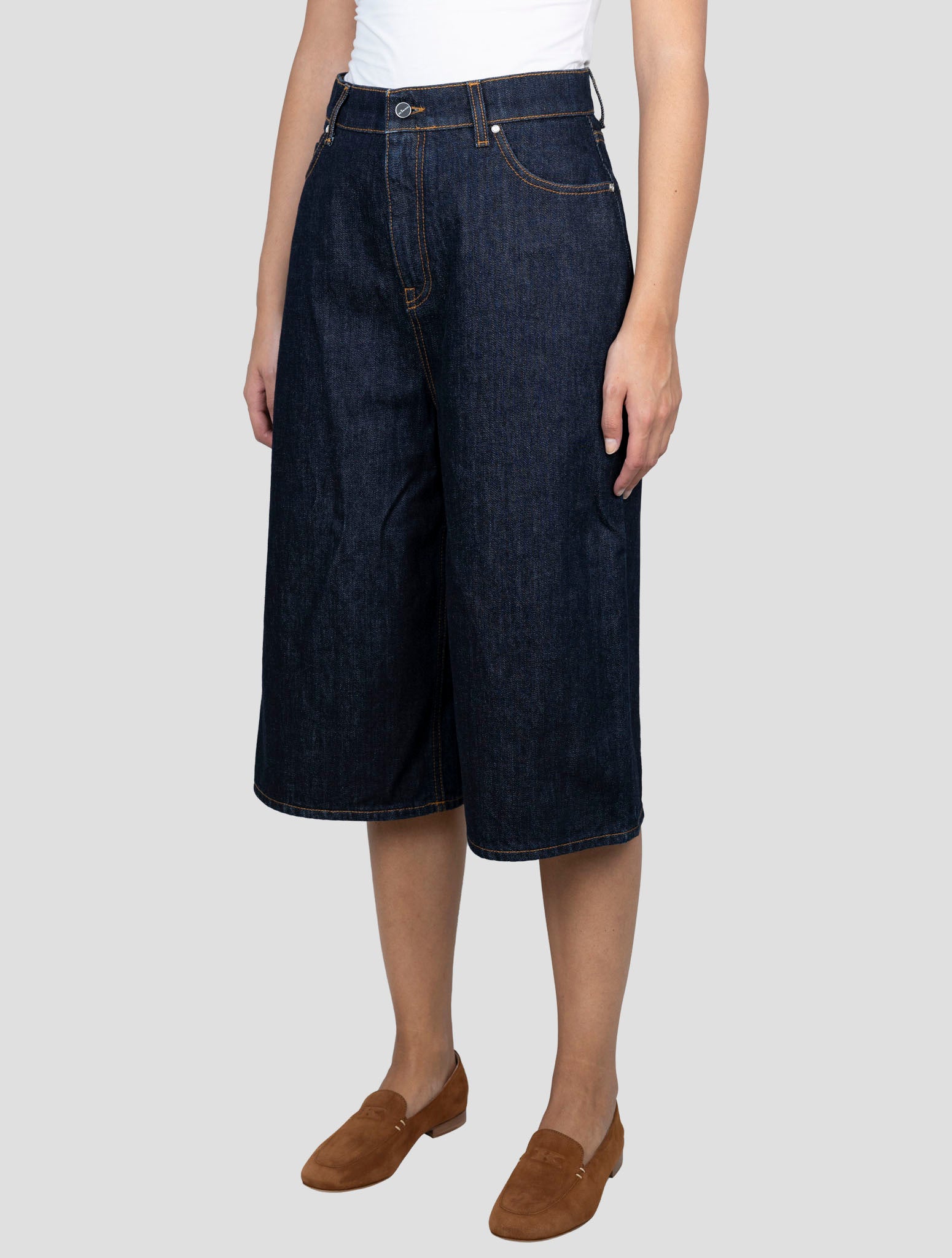 Kiton Blue Cotton Short Pants
