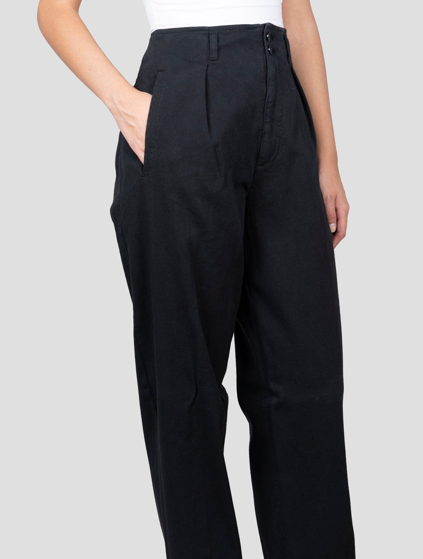 Kiton Black Cotton Ea Pants