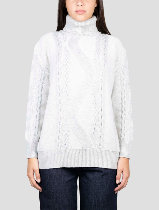Kiton Gray Cashmere Sweater Turtleneck